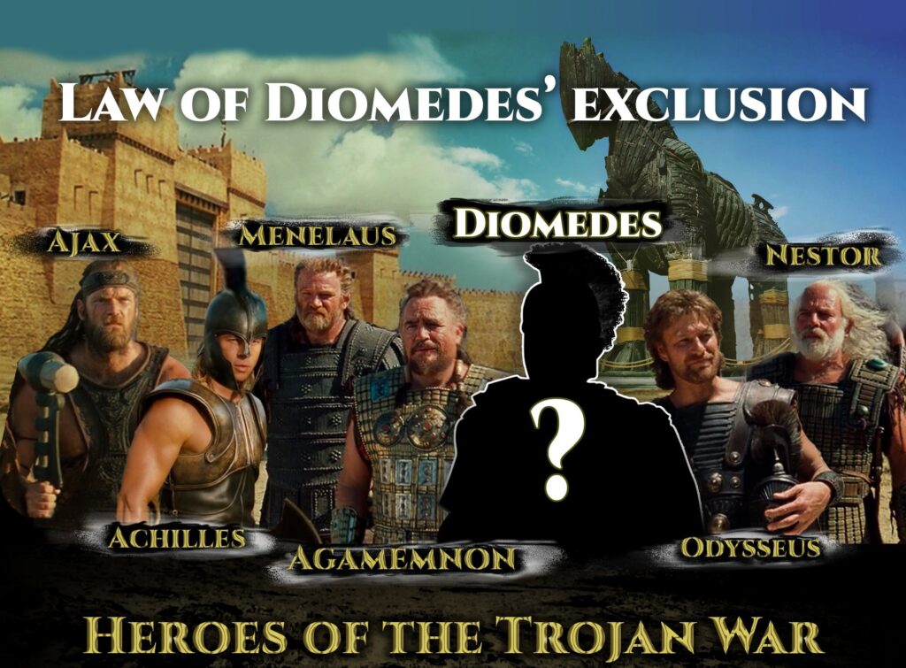 Law of Diomedes' exclusion