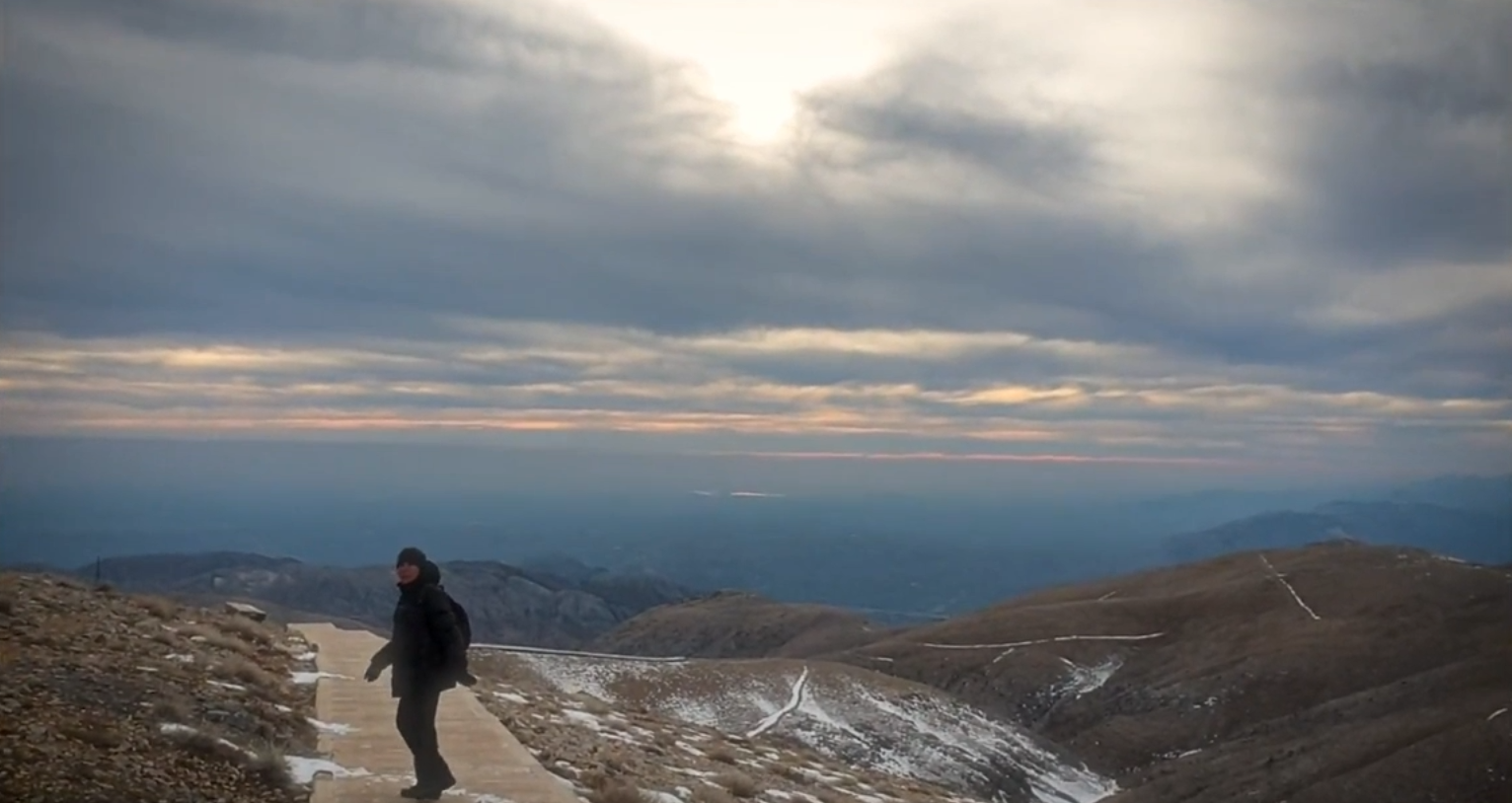 Slatana Meniailova on a guided tour of Mount Nemrut